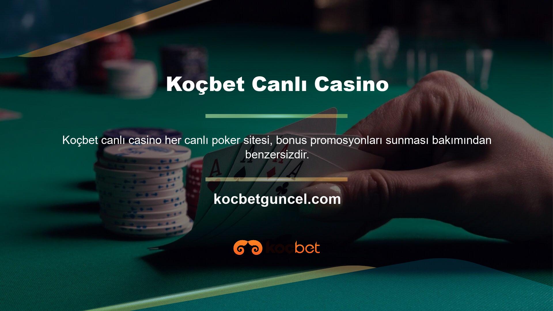 Çevrimiçi poker şirketleri de bonuslar sağlıyor